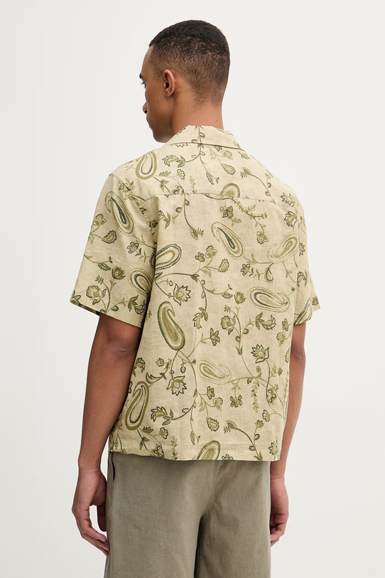 Îmbrăcăminte United Colors of Benetton cămașă pentru bărbați cu in 503SUQ05B verde