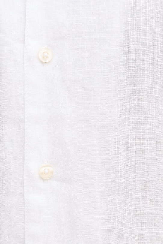 United Colors of Benetton košulja za muškarce od lana 5BKUUQ06S bijela