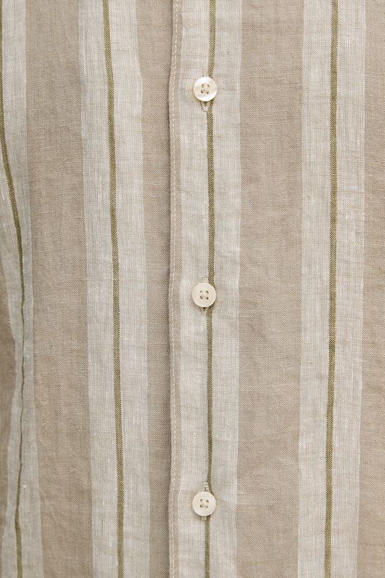 United Colors of Benetton košulja za muškarce od lana 5BKUUQ06S zelena