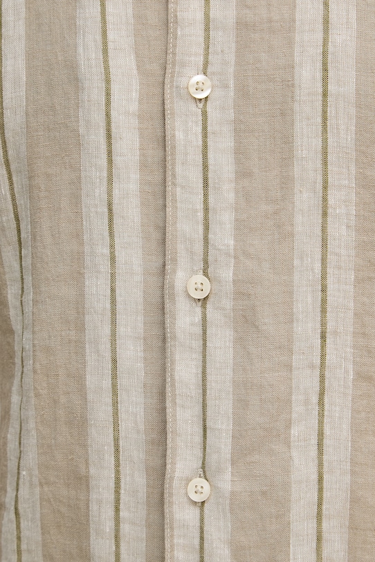 United Colors of Benetton košulja za muškarce od lana 5BKUUQ06S zelena