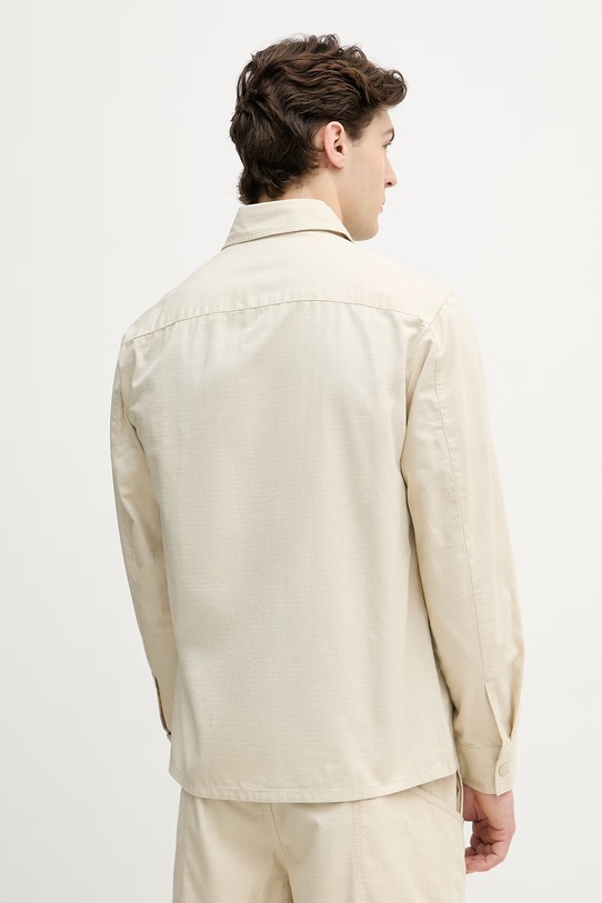 Oblečení United Colors of Benetton safari košile pánská bavlněná 5QEZUQ06M béžová