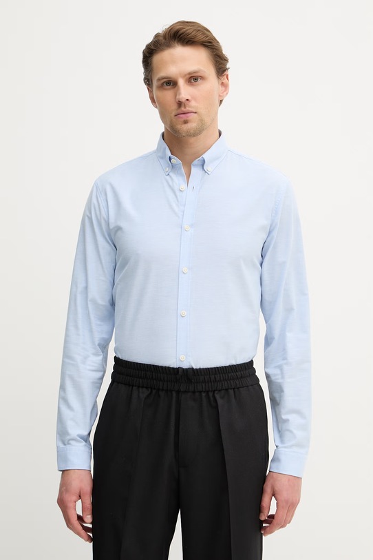 Lindbergh koszula z elastanem niebieski 30.203174B