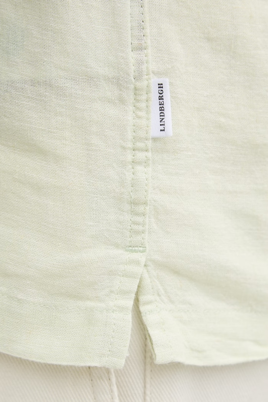 Lindbergh koszula z dodatkiem lnu 30.203319 zielony