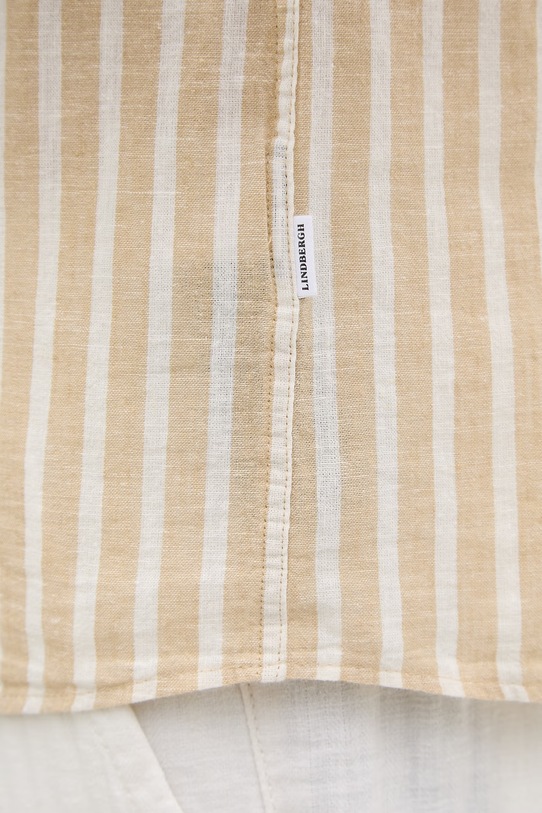 Lindbergh koszula męska z lnem 30.203492R beżowy