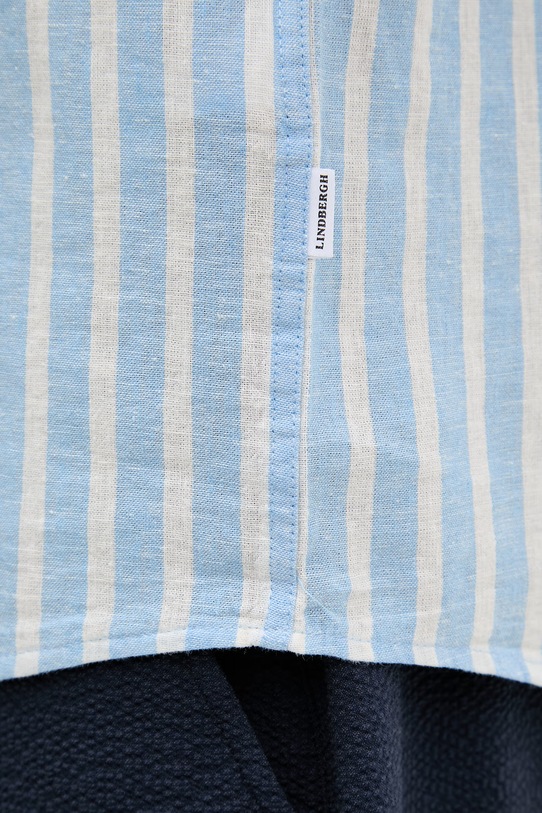 Lindbergh koszula męska z lnu 30.203492R niebieski