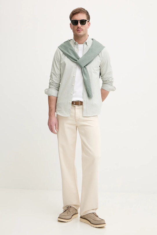 Lindbergh koszula 30.203536 zielony SS26