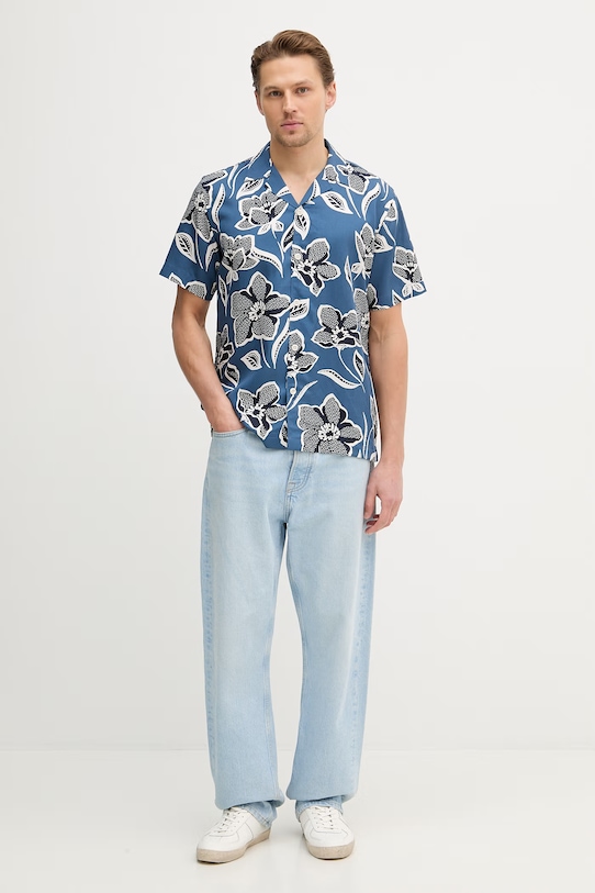 Lindbergh koszula 30.203707 niebieski SS26