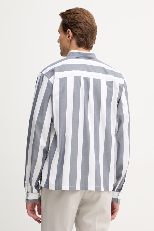 Odzież Lindbergh koszula bawełniana 30.203836 szary