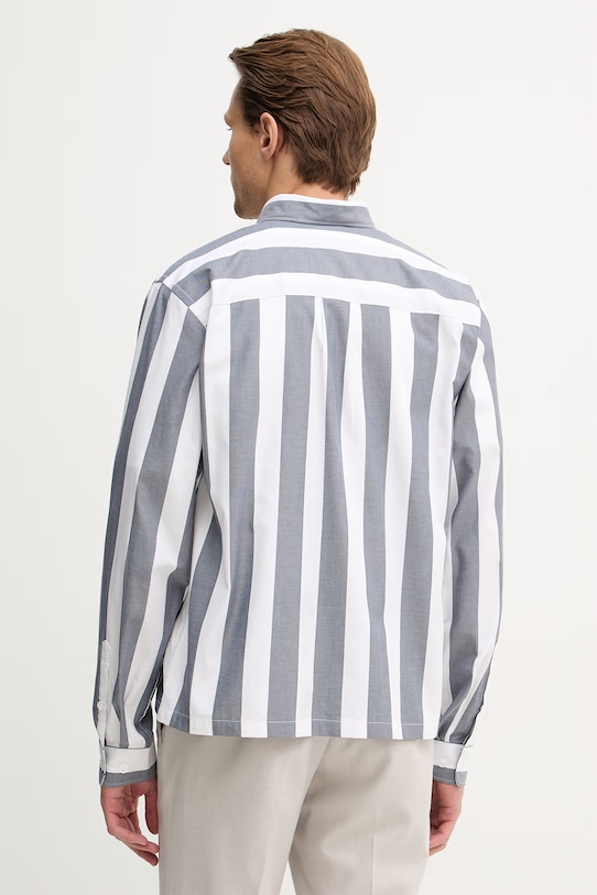 Odzież Lindbergh koszula bawełniana 30.203836 szary