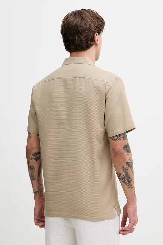 Odzież Lindbergh koszula męska bawełniana 30.203857 beżowy