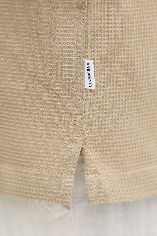 Lindbergh koszula męska bawełniana 30.203857 beżowy