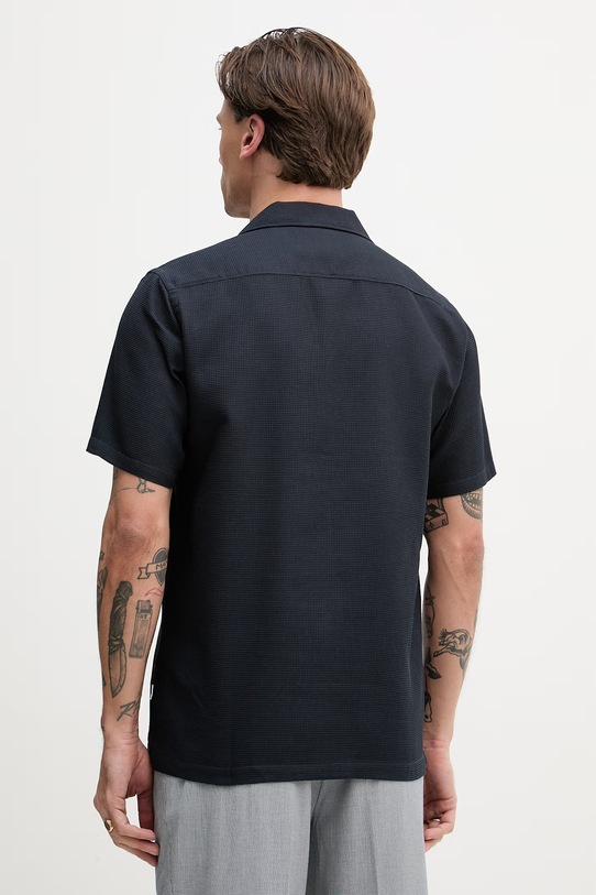 Odzież Lindbergh koszula męska bawełniana 30.203857 granatowy