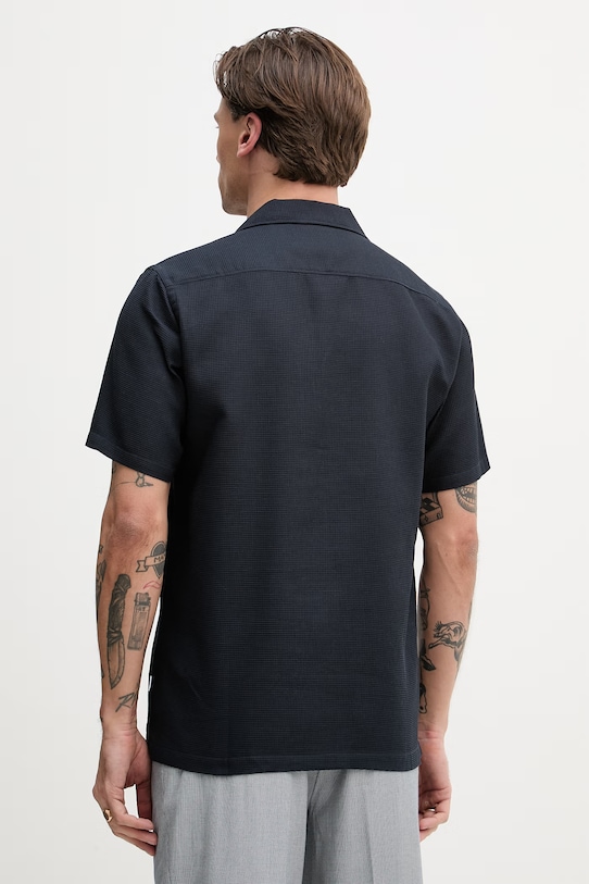 Odzież Lindbergh koszula męska bawełniana 30.203857 granatowy