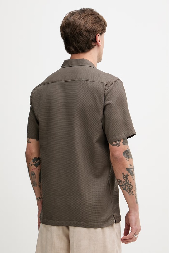 Odzież Lindbergh koszula męska bawełniana 30.203857 brązowy