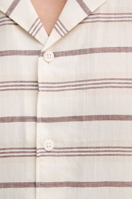 Lindbergh koszula damska z lnem 30.203859 beżowy