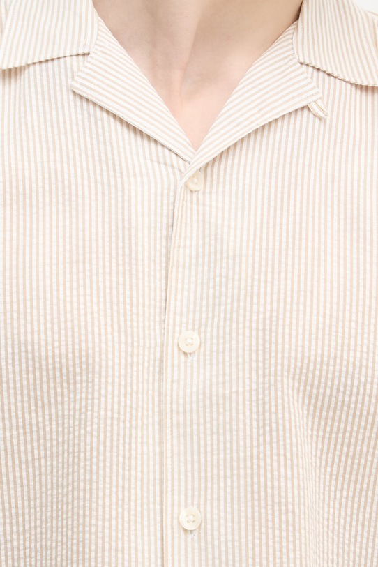 Lindbergh koszula męska bawełniana 30.203863 beżowy