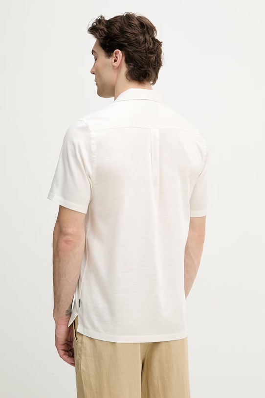 Odzież Lindbergh koszula męska z bawełną 30.222099 beżowy