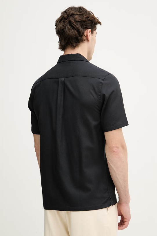 Odzież Lindbergh koszula męska z bawełną 30.222099 granatowy