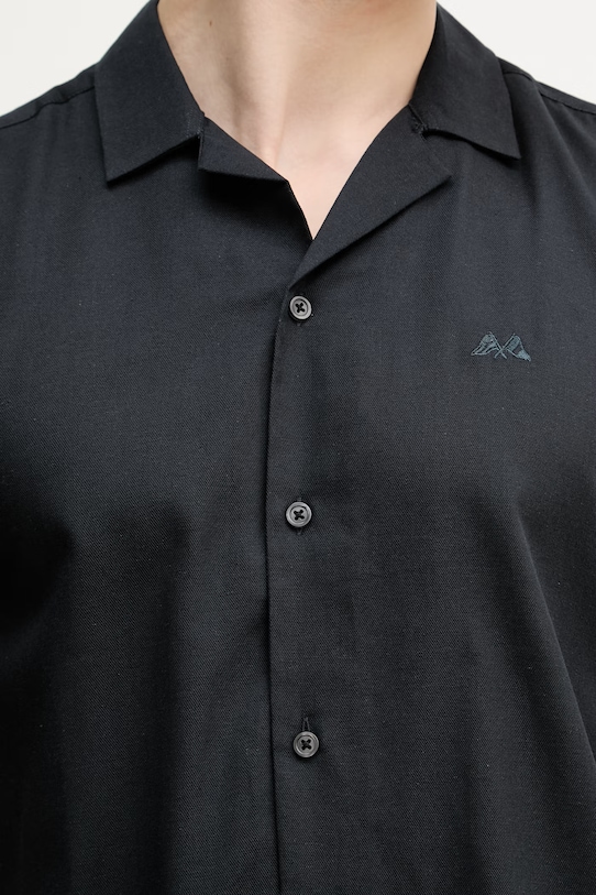 Lindbergh koszula męska z bawełną 30.222099 granatowy