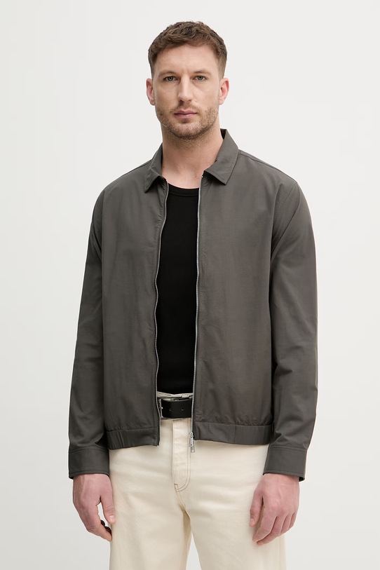 Lindbergh koszula męska z bawełny zielony 30.304263