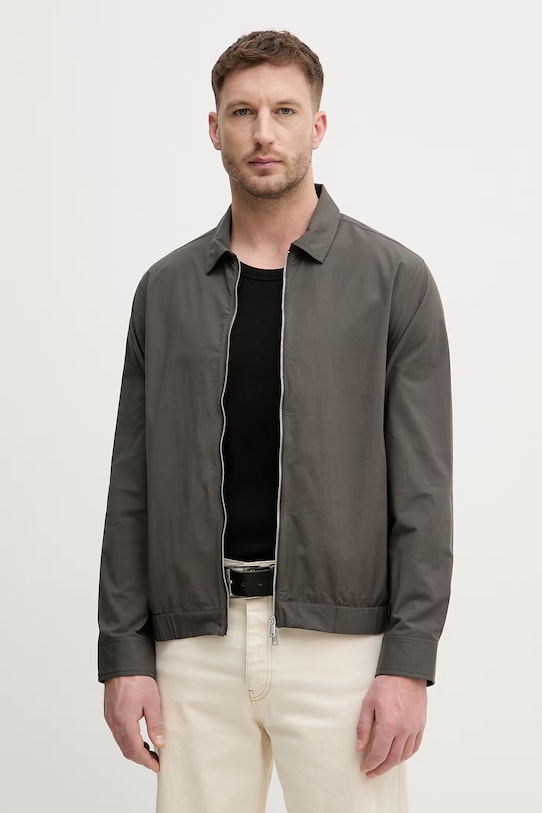 Lindbergh koszula męska z bawełny zielony 30.304263