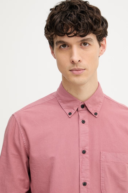 Marc O'Polo koszula męska bawełniana różowy 5000008064