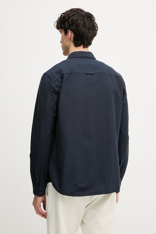 Odzież Marc O'Polo koszula męska bawełniana 5000008064 granatowy