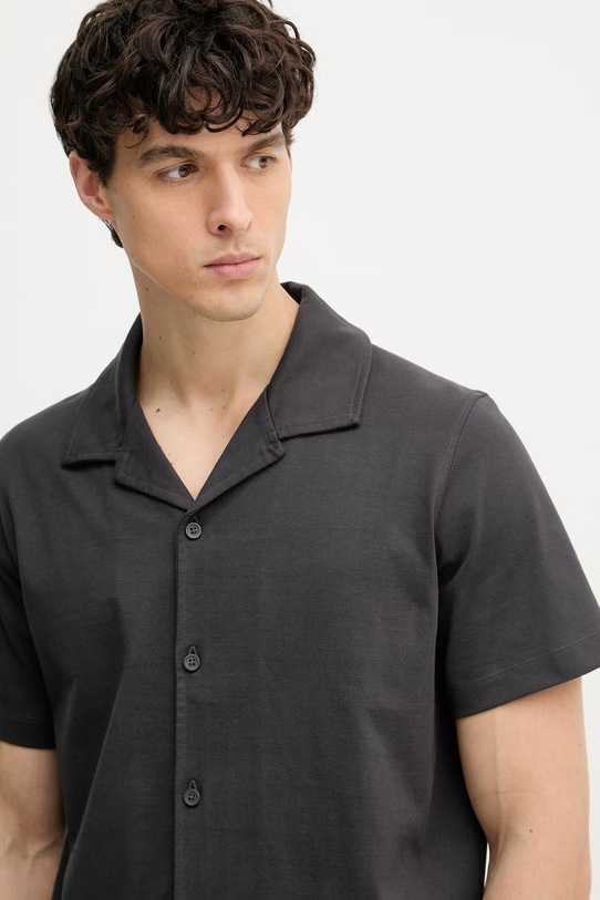 Marc O'Polo koszula męska bawełniana szary 5000008251