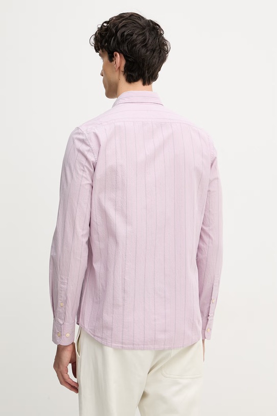 Odzież Marc O'Polo koszula męska bawełniana 5000012780 fioletowy