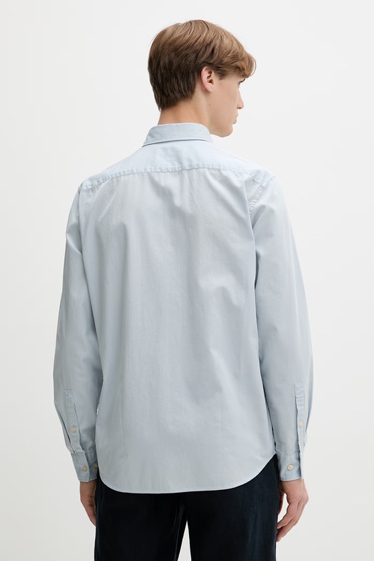 Ρούχα Marc O'Polo πουκάμισο Ανδρικό βαμβακερό 5000012786 μπλε