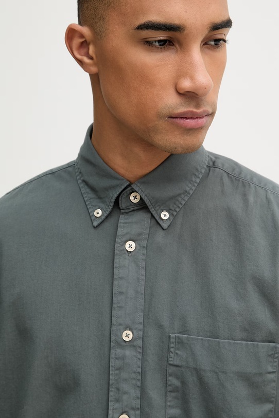 Marc O'Polo koszula męska bawełniana zielony 5000012786