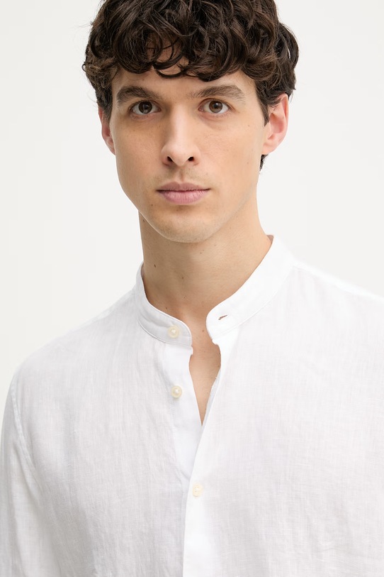 Marc O'Polo koszula męska lniana biały 5000012792