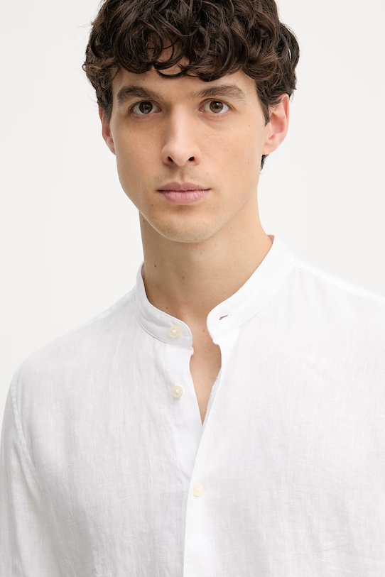 Marc O'Polo koszula męska lniana biały 5000012792