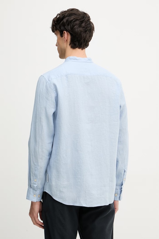 Odzież Marc O'Polo koszula męska lniana 5000012792 niebieski