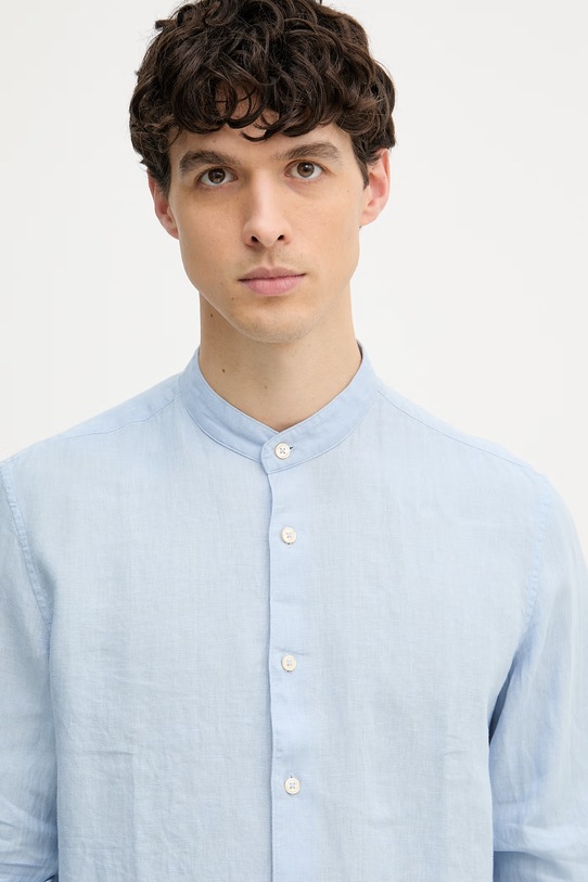 Marc O'Polo koszula męska lniana niebieski 5000012792