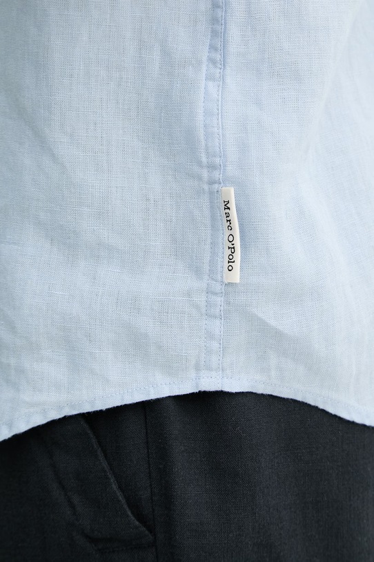 Marc O'Polo koszula męska lniana 5000012792 niebieski