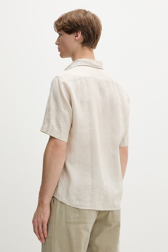 Oblečenie Marc O'Polo košeľa pánska ľanová 5000012798 béžová