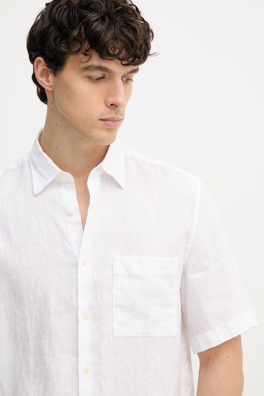 Marc O'Polo koszula męska lniana biały 5000012803