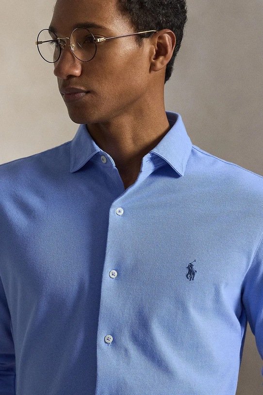 Polo Ralph Lauren koszula bawełniana niebieski 710A12399