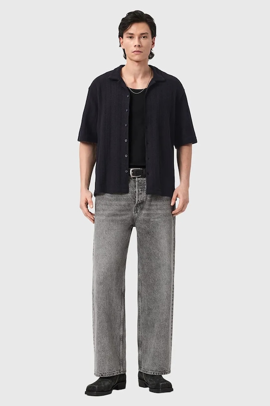 Abbigliamento AllSaints camicia in cotone TRACE M038SE nero