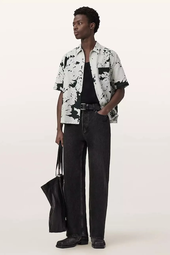 Îmbrăcăminte AllSaints cămașă cu in GIRONA M045SE alb