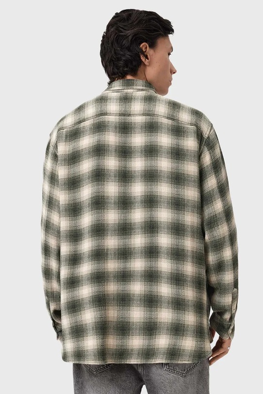 AllSaints koszula męska LUMLEY M034SE zielony SS26