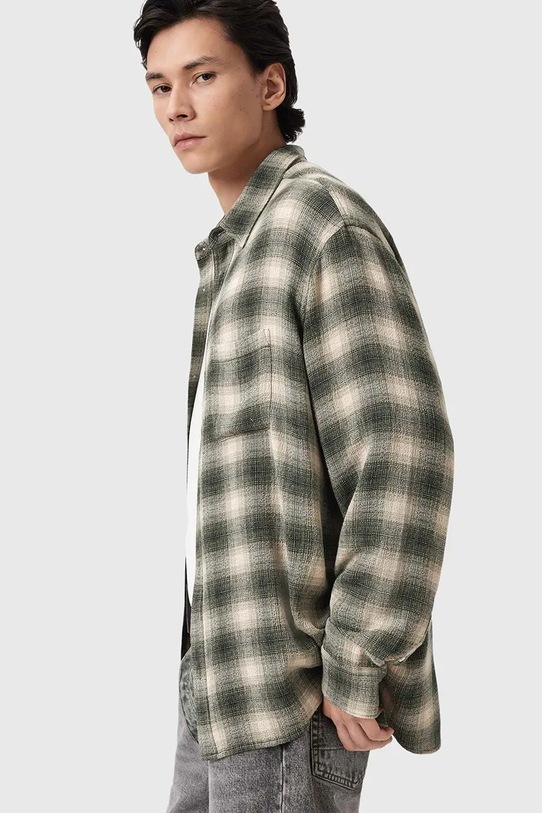 AllSaints koszula męska LUMLEY zielony M034SE