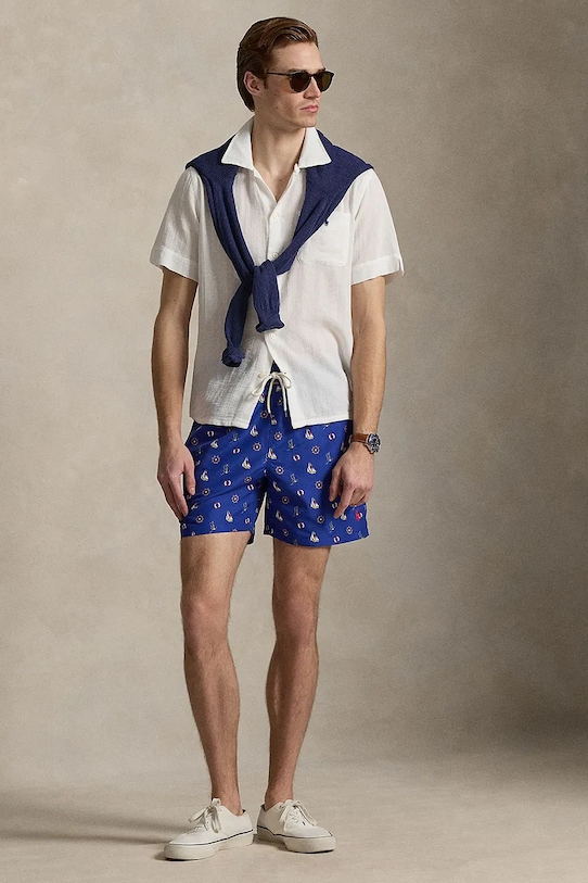 Odzież Polo Ralph Lauren koszula bawełniana 710B14259 szary