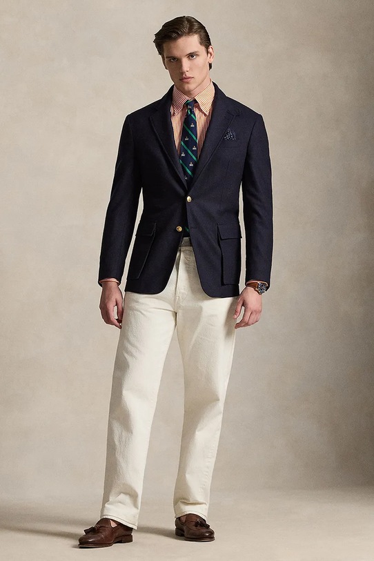 Polo Ralph Lauren košeľa pánska bavlnená oranžová 710B15661