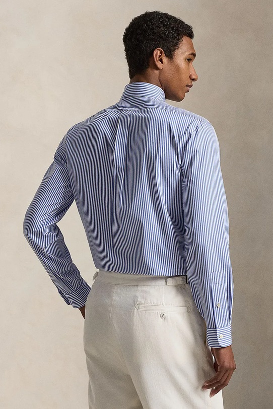 Polo Ralph Lauren риза мъжка памучна 710B15661 син SS26