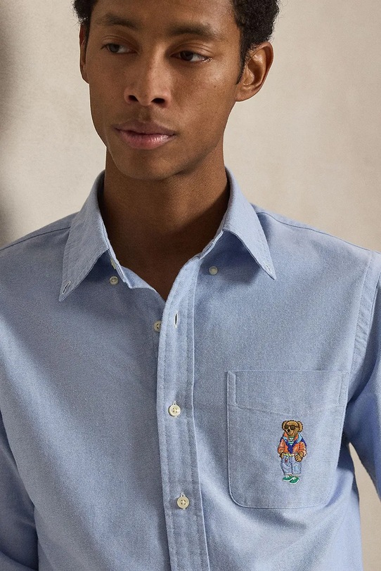 Polo Ralph Lauren мъжка памучна риза син 710B16703