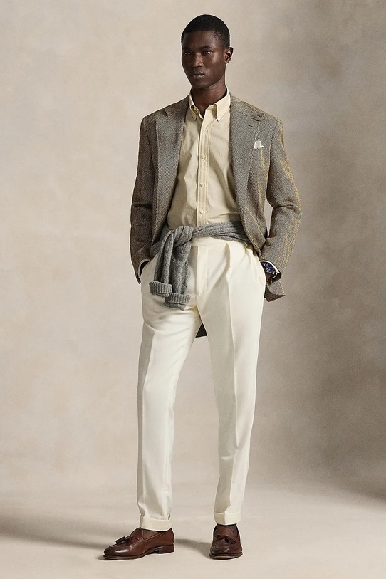 Дрехи Polo Ralph Lauren мъжка риза 710B16708 бежов