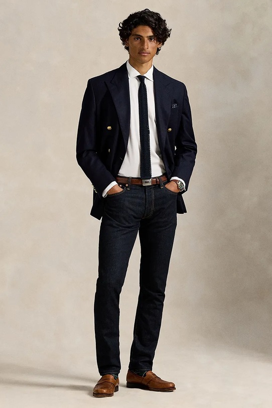 Polo Ralph Lauren риза мъжка памучна бял 710P01396