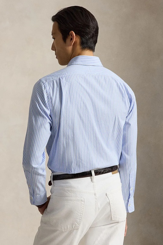 Polo Ralph Lauren риза мъжка памучна 710B16728 син SS26